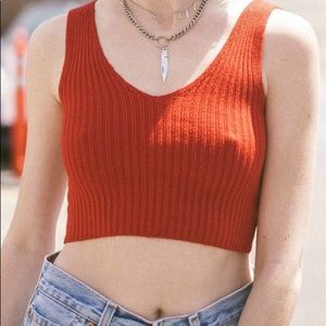 Brandy Melville Red Rina Tank
